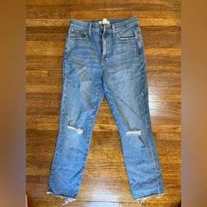 Madewell high rise slim boyjean size 24